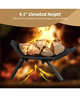 Gouun 18 Inch Fireplace Grate for Outdoor Fire Pit-s