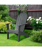 Gouun Acacia Wood Outdoor Adirondack Chair with Ergonomic Design