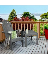 Gouun Acacia Wood Outdoor Adirondack Chair with Ergonomic Design