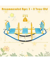 Gouun Outdoor Kids Seesaw Swivel Teeter for 3 to 8 Years Old
