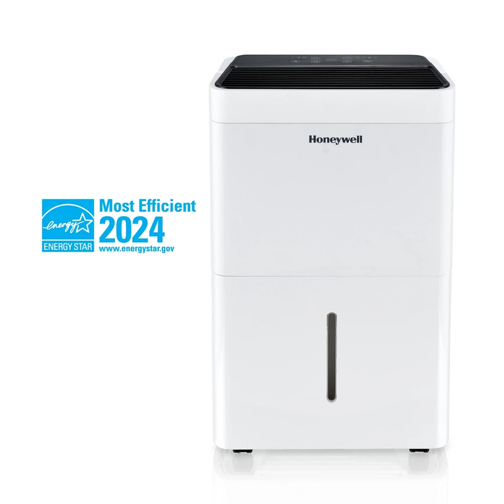 Honeywell 2024 New! 25-Pint Energy Star Dehumidifier for 1,500 Sq Ft – Laundry Mode, Auto-Comfort Mode & Thermal Overload Protection, TPFIT25WK