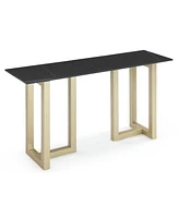 Furniture Emila 54" Sintered Stone Mix and Match Console Table