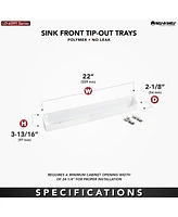 Rev-a-Shelf 22'' Kitchen Tip Out Tray Polymer, Plastic, White, Ld-6591-22-11-1