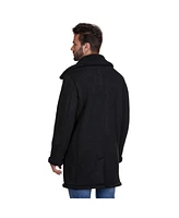 Braveman Men's Faux Shearling Double Breasted Overcoat