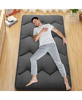 gaomon Queen Size Japanese Futon Mattress, Foldable Roll-Up Floor Mat, Tatami & Camping Pad