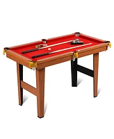 Gouun 48 Inch Mini Table Top Pool Table Game Billiard Set