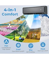 Gouun Energy Star Certified 17000 Btu 21 SEER2 208-230V Mini Split Air Conditioner and Heater