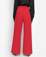 Dkny Women's High-Waisted Wide-Leg Pants