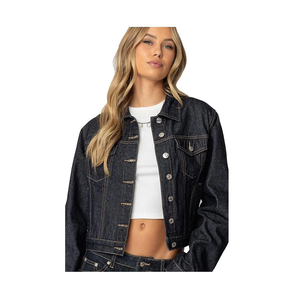 Edikted Women's Barb Denim Jacket