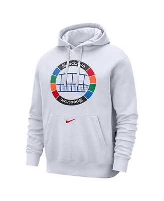 Nike Men's White Philadelphia 76ers 2024/25 City Edition Essential Club Pullover Hoodie