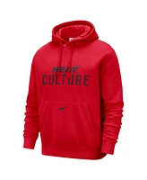 Nike Men's Red Miami Heat 2024/25 City Edition Essential Club Pullover Hoodie