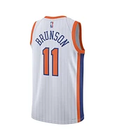 Nike Men's and Women's White Jalen Brunson New York Knicks 2024/25 City Edition Finished Swingman Jersey