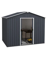Gouun Outside Storage Shed with Lock Air Window