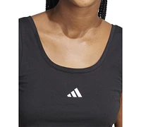 adidas Women's Essentials Small Logo Cotton Tank Top