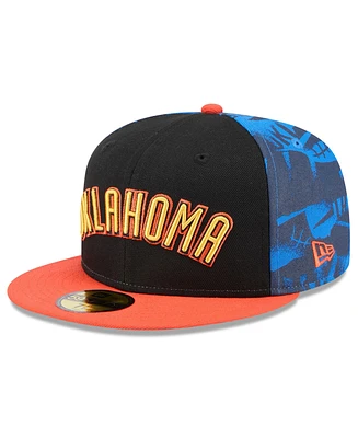 New Era Men's Black Oklahoma City Thunder 2024/25 Edition 59FIFTY Fitted Hat