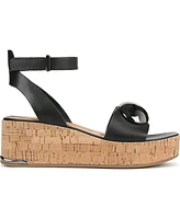 Franco Sarto Women's Taysha Ankle Strap Cork Platform Sandals