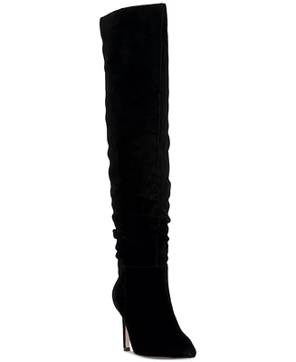 Jessica Simpson Women's Emetta Wide-Calf Over-The-Knee Stiletto Boots