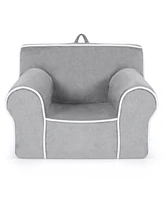 Gouun Upholstered Kids Sofa with Velvet Fabric and High-Quality Sponge