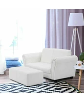 Gouun Soft Kids Double Sofa with Ottoman