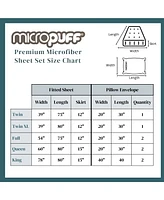 Micropuff Pillowcase Set with Matching Fitted Sheet – Soft, Durable