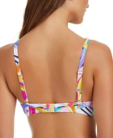 Bleu by Rod Beattie Women's Living Color Over-The-Shoulder Molded-Cup Bikini Top