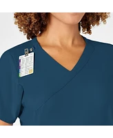 Wink Plus W123 Mock Wrap Scrub Top