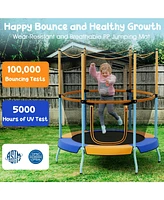 Gouun 48 Inch Toddler Trampoline with Safety Enclosure Net