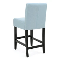 The Pop Home Set of 2 Modern Counter Stools,Soft Upholstered Seat for Kitchen & Dining-The Pop Home
