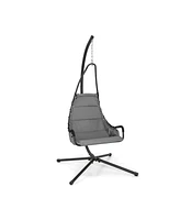 Gouun Hanging Chair with Stand and Extra Large Padded Seat