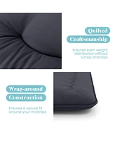 Gouun Futon Mattress with Washable Cover and Foldable Mat-Queen Size