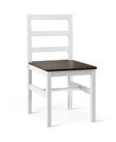 Gouun 5 Pieces Solid Wood Compact Kitchen Dining Set