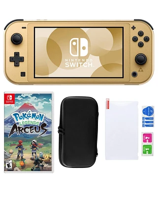 Nintendo Switch Lite Hyrule Console with Pokemon: Legends Arceus & Accessories