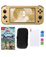 Nintendo Switch Lite Hyrule Console with Pokemon: Legends Arceus & Accessories