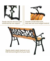 Gouun 49.5 Inch Patio Park Garden Porch Chair Bench