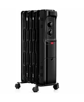 Gouun 1500W Oil Filled Portable Radiator Space Heater with Adjustable Thermostat