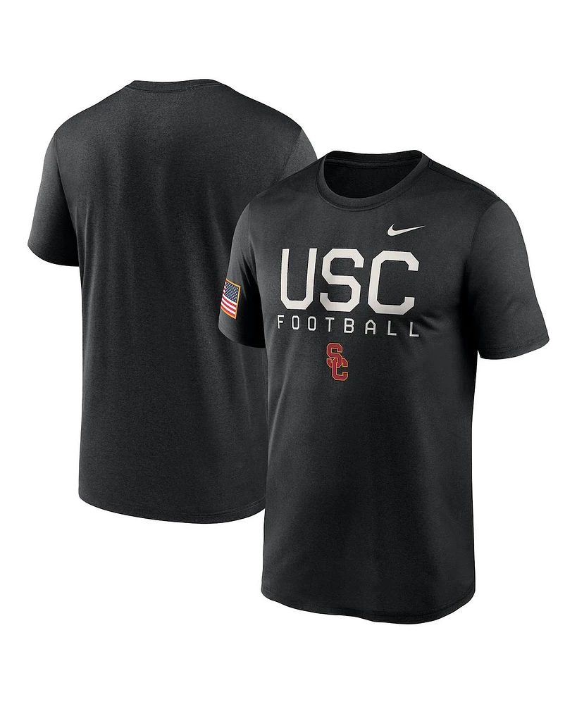 Nike Men's Black Usc Trojans 2024 Military Appreciation Legend Performance T-Shirt