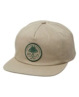 Rvca Men's Khaki Park Stamp Snapback Hat