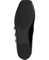 Journee Collection Women's Darlin Multi Strap Mary Jane Square Toe Flats