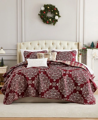 Southshore Fine Linens Christmas Carol 4-Pc. Holiday Quilt Set, Twin/Twin Xl