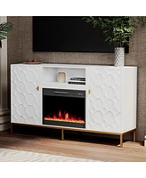 Boyel Living 23 inches Electric Fireplace Tv Stand Media Consoles