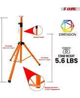 5 Core Speaker Stand Tripod Heavy Duty Adjustable Up to 72 Inch Dj Studio Monitor Stands Pole Mount
