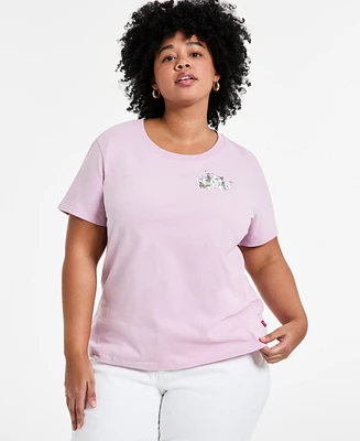 Levi's Plus Cotton Perfect Logo Lily T-Shirt