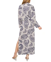 1.state Women's Paisley Bomber Jacket & Maxi Dress Set