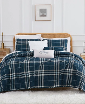Southshore Fine Linens Vilano Plaid 6-Pc. Quilt Set, King/California King