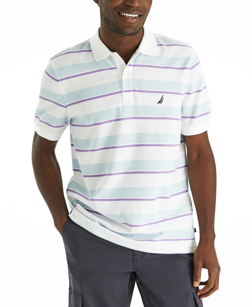 Nautica Men's Striped Classic-Fit Deck Polo Shirt