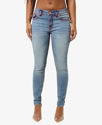 True Religion Women's Jennie Skinny Mid Rise Jeans