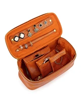 Celosia Rectangular Leather Jewelry Case