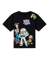 Disney Pixar Toddler Boys Toy Story Woody Buzz Lightyear Bo Peep Rex Athletic T-Shirt Mesh Shorts Outfit Set to