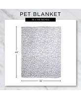 Bone Dry Embossed Pet Blanket Print