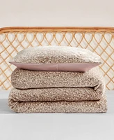 Jessica Simpson Plush Leopard -Pc. Duvet Cover Set